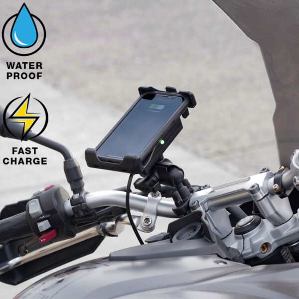RAM Quick-Grip 15W Supporto per manubrio di ricarica wireless impermeabile Ram Mounts RAM-B-149Z-A-UN14W-V7M-1 - immagine 6