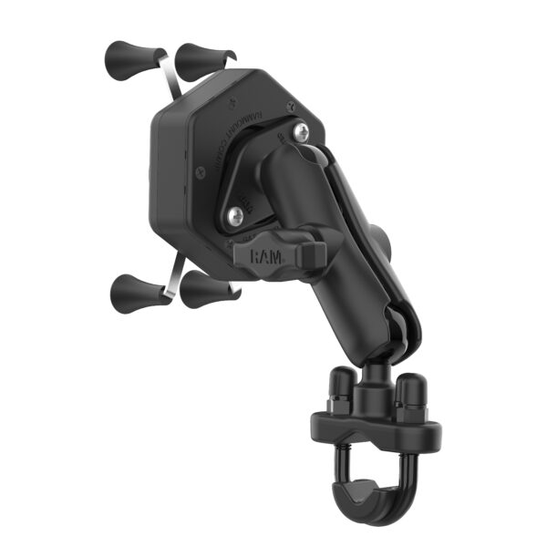 Supporto a manubrio Ram Mounts RAM-B-149Z-UN7-462 con sistema X-Grip e antivibrazione Vibe-Safe - immagine 3