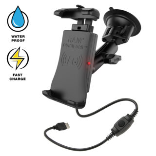 RAM Quick-Grip 15W Supporto a ventosa per ricarica wireless impermeabile Ram Mounts RAM-B-166-UN14W-1
