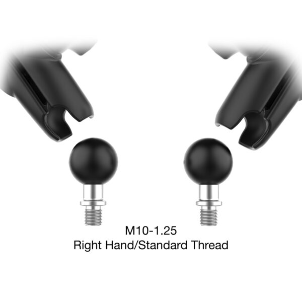 Specchietti retrovisore Ram Mounts RAM-B-349-465RL Tough-Mirror con base M10-1.25 e braccio medio - immagine 2