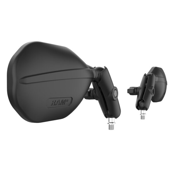 Specchietti retrovisore Ram Mounts RAM-B-349-465RL Tough-Mirror con base M10-1.25 e braccio medio - immagine 3