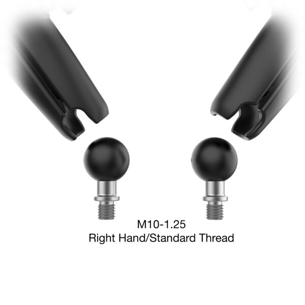 Specchietti Tough-Mirror RAM-B-349-C-465RL con base M10-1.25 Base e braccio lungo - immagine 2