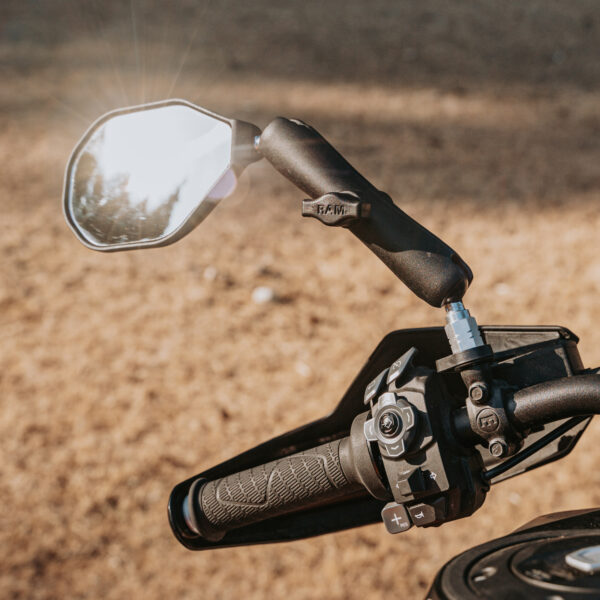 Specchietto retrovisore sinistro RAM Mounts RAM-B-465LU Tough-Mirror Left Mirror con sfera B - immagine 6