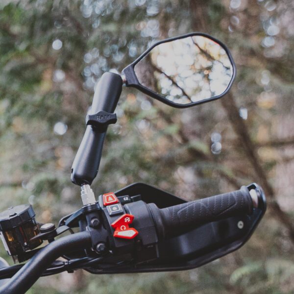 Specchietto retrovisore destro RAM Mounts RAM-B-465RU Tough-Mirror Right Mirror con sfera B - immagine 6