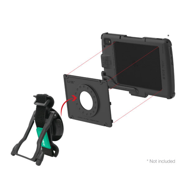 Supporto GDS per Tablet Aziendale Zebra ET4x 10" Ram Mounts RAM-GDS-HS1-ZE21U - immagine 4