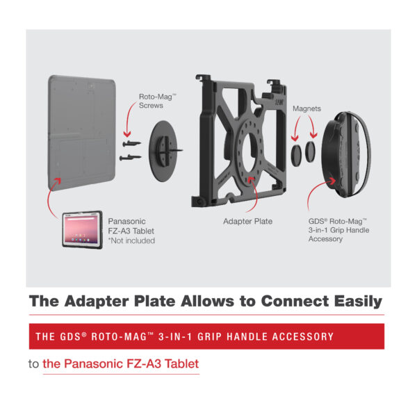 GDS Roto-Mag 3-in-1 Accessorio per Panasonic FZ-A3 Ram Mounts RAM-GDS-ROTO2-PAN16U - immagine 5