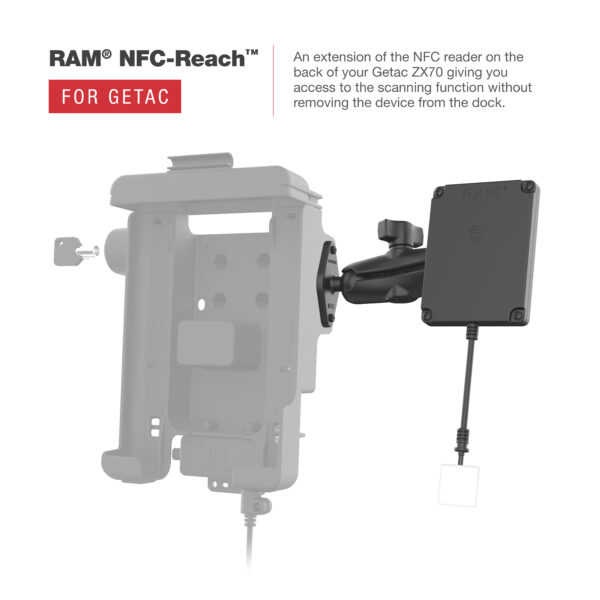 RAM Form-FitLastuccio per Getac ZX70 - Estensore NFC compatibile Ram Mounts RAM-HOL-GE3NKLU - immagine 4