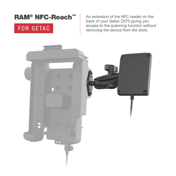 RAM Form-FitHolder per Getac ZX70 - Estensore NFC compatibile Ram Mounts RAM-HOL-GE3NU - immagine 4