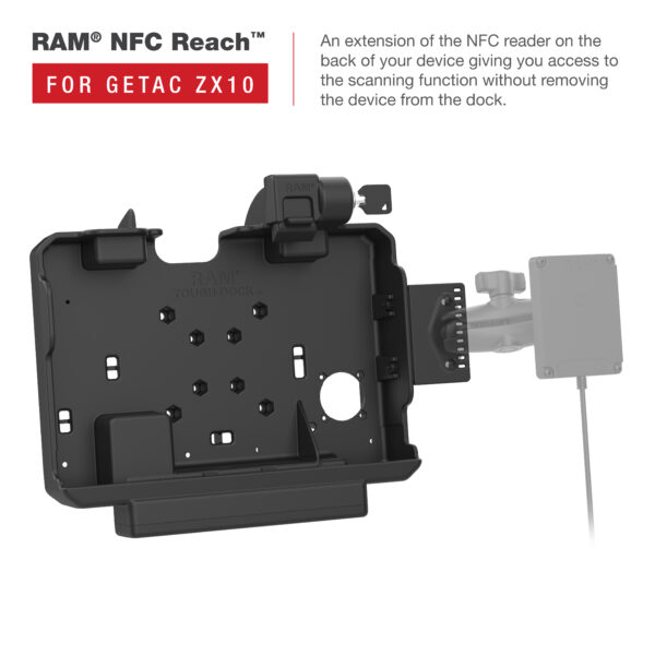 RAM Form-FitLastuccio per Getac ZX10 Ram Mounts RAM-HOL-GE4KLU - immagine 6