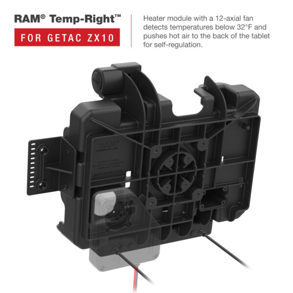 Alimentazione RAM più Dock dati USB doppio per Getac ZX10 Ram Mounts RAM-HOL-GE4PD2U - immagine 5