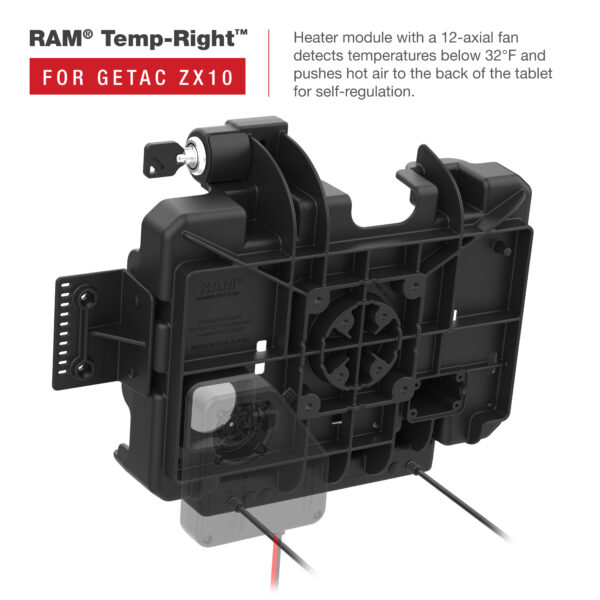 RAM Docking Power più Data Dock per Getac ZX10 Ram Mounts RAM-HOL-GE4PDKLU - immagine 5