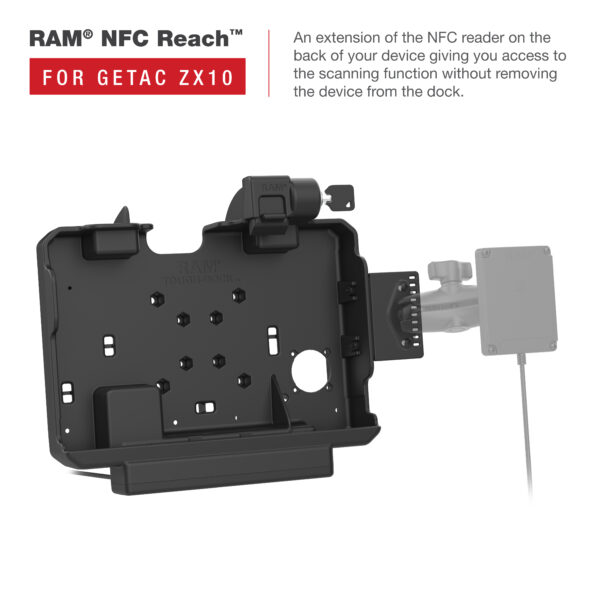 RAM Docking Power più Data Dock per Getac ZX10 Ram Mounts RAM-HOL-GE4PDKLU - immagine 6