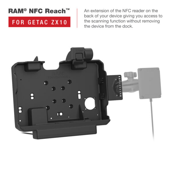 Dock di alimentazione più dati RAM per Getac ZX10 Ram Mounts RAM-HOL-GE4PDU - immagine 6