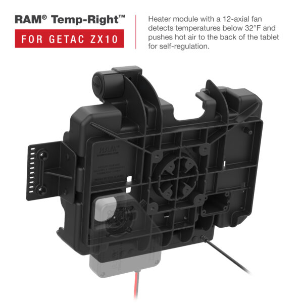RAM Form-FitPordisco filettato per Getac ZX10 Ram Mounts RAM-HOL-GE4PU - immagine 5