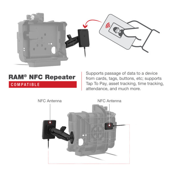 RAM Dock Alimentato con Bloccaggio per Panasonic FZ-A3 Ram Mounts RAM-HOL-PAN16PLU - immagine 9