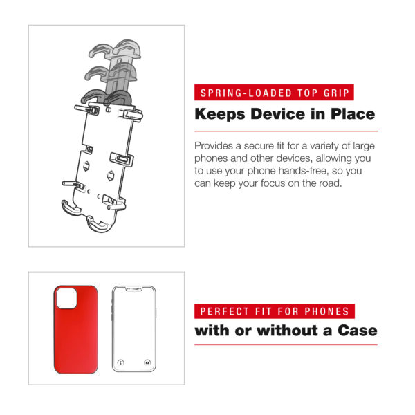 Supporto a morsetta Ram Mounts RAM-HOL-PD4-400-1U per TELEFONINI con schermo da 6" e oltre. - immagine 5