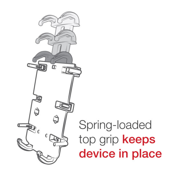 Holder Ram Mounts X-Grip RAM-HOL-PD4-462B con sistema antivibrazione Vibe-Safe per telefonini 6" e oltre. - immagine 4