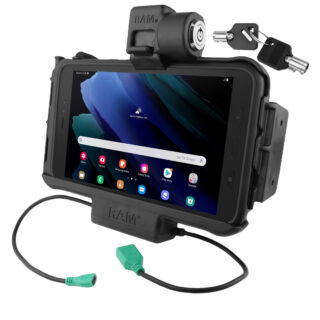 RAM Locking Modular Power + Single USB Dock for Samsung Tab Active5 & 3 Ram Mounts RAM-HOL-SAM58PDKLNU