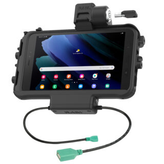 RAM Low-Profile Locking Power + Single USB Dock for Tab Active5 & 3 Ram Mounts RAM-HOL-SAM58PDKLTU