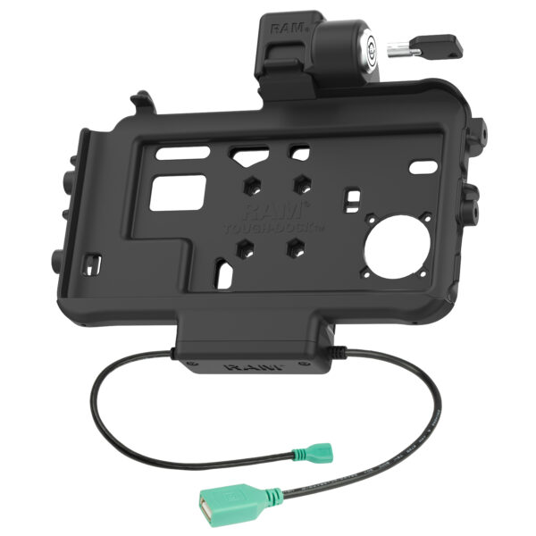 RAM Low-Profile Locking Power + Single USB Dock for Tab Active5 & 3 Ram Mounts RAM-HOL-SAM58PDKLTU - immagine 2