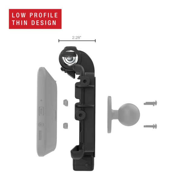 RAM Low-Profile Locking Power + Single USB Dock for Tab Active5 & 3 Ram Mounts RAM-HOL-SAM58PDKLTU - immagine 7