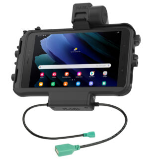 RAM Low-Profile Power + Single USB Dock for Tab Active5 & 3 Ram Mounts RAM-HOL-SAM58PDTU