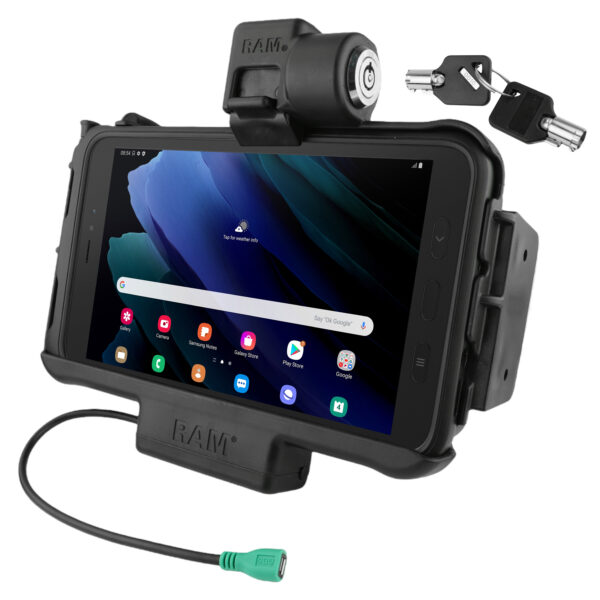 RAM Locking Modular Powered Dock for Samsung Tab Active5 & 3 Ram Mounts RAM-HOL-SAM58PKLNU