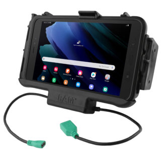 RAM EZ-Roll'r Modular Power + Single USB Dock Samsung Tab Active5 & 3 Ram Mounts RAM-HOL-SAM60PDNU