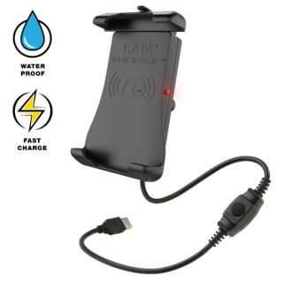 RAM Quick-Grip 15W Supporto di ricarica wireless impermeabile con sfera Ram Mounts RAM-HOL-UN14WB-1
