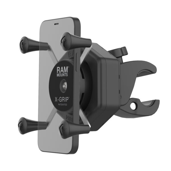 Supporto con attacco a pinza X-grip Ram Mounts RAM-HOL-UN7-462-400 con sistema antivibrazione Vibe-Safe