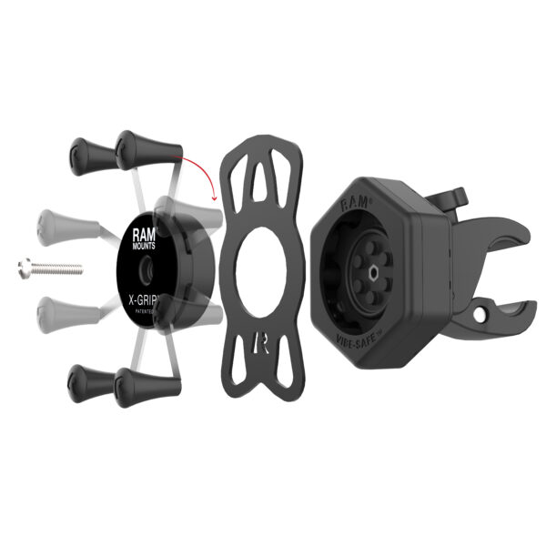 Supporto con attacco a pinza X-grip Ram Mounts RAM-HOL-UN7-462-400 con sistema antivibrazione Vibe-Safe - immagine 3