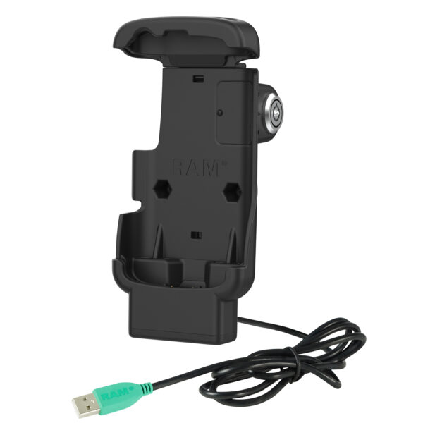 RAM Locking Form-FitPowered Dock per Zebra TC22 e TC27 senza Boot Ram Mounts RAM-HOL-ZE24PL-1U - immagine 2