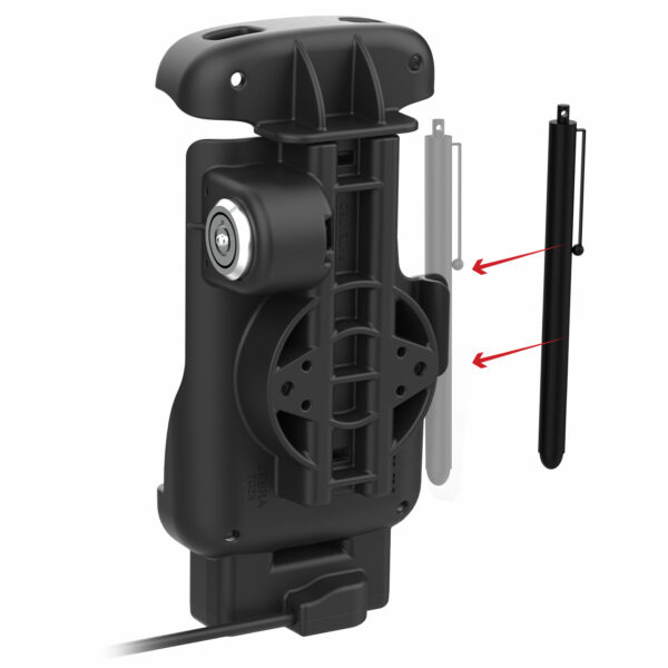RAM Locking Form-FitPowered Dock per Zebra TC22 e TC27 senza Boot Ram Mounts RAM-HOL-ZE24PL-1U - immagine 3