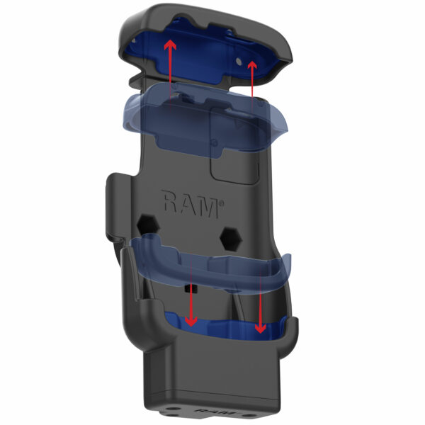 RAM Locking Form-FitPowered Dock per Zebra TC22 e TC27 senza Boot Ram Mounts RAM-HOL-ZE24PL-1U - immagine 5