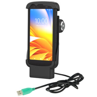 RAM Locking Form-FitPowered Dock per Zebra TC22 e TC27 con Boot Ram Mounts RAM-HOL-ZE24PLU