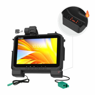 RAM Power più Dual USB Locking Dock per Zebra ET6x - Perni riscaldati Ram Mounts RAM-HOL-ZE25PD2HLU