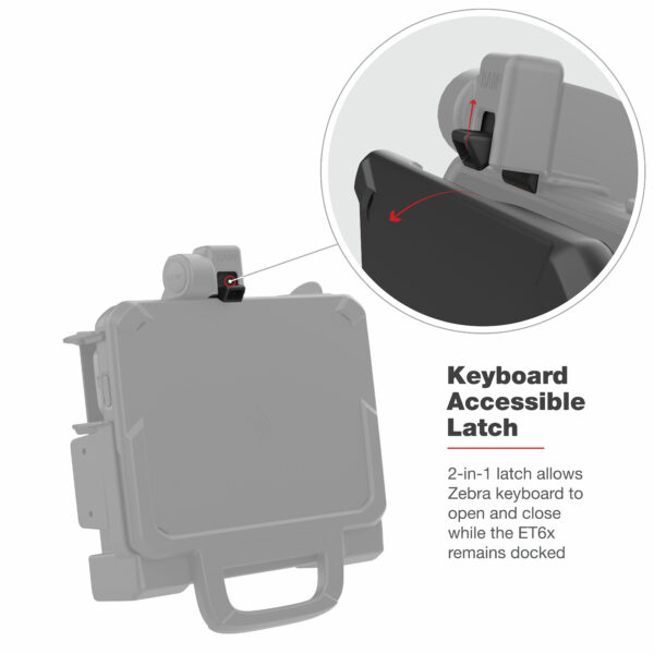 RAM Power più Dual USB Dock per Zebra ET6x - Perni riscaldati Ram Mounts RAM-HOL-ZE25PD2HU - immagine 7