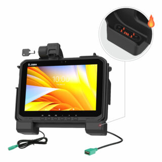 RAM Dock di Alimentazione più Blocco Dati per Zebra ET6x - Perni Riscaldati Ram Mounts RAM-HOL-ZE25PDHLU
