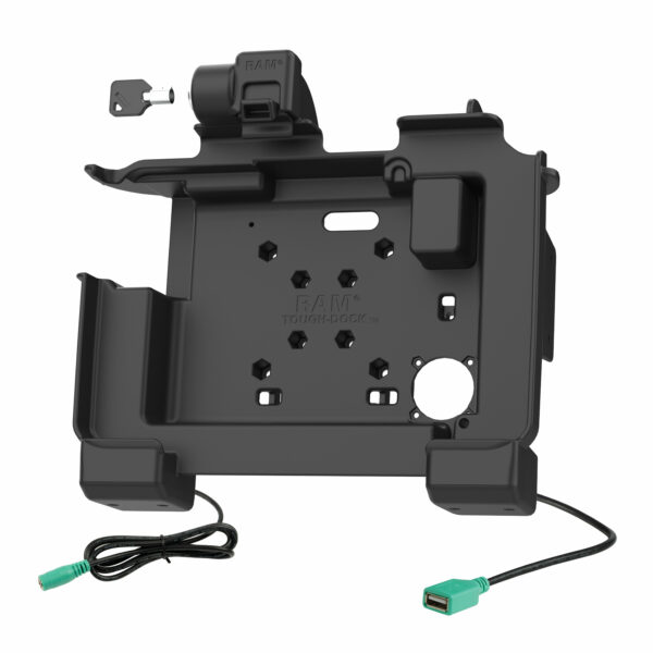 RAM Dock di Alimentazione più Blocco Dati per Zebra ET6x Ram Mounts RAM-HOL-ZE25PDLU - immagine 2