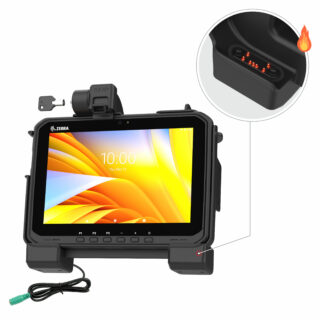 RAM Dock di Bloccaggio Motorizzato per Zebra ET6x - Perni Riscaldati Ram Mounts RAM-HOL-ZE25PHLU