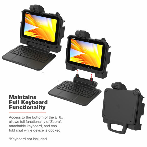 Docking Ram Mounts RAM-HOL-ZE25U Form-Fit Holder per Zebra ET60 e ET65 - immagine 5