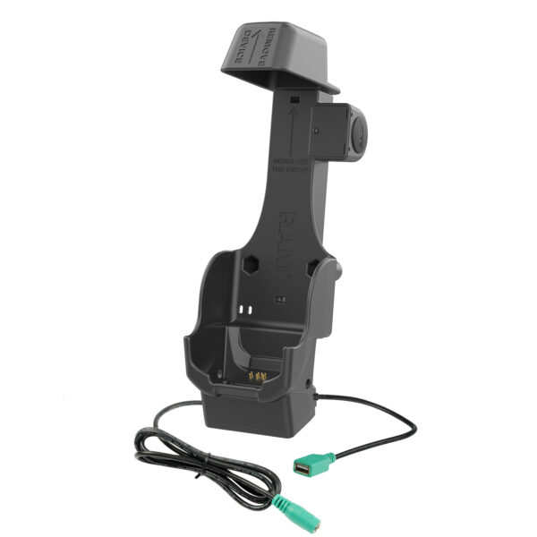 Dock Alimentato RAM più USB-A Singolo per Zebra TC8300 - Perni Riscaldati Ram Mounts RAM-HOL-ZE26PDHU - immagine 2