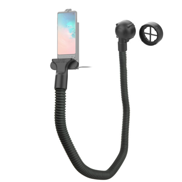 RAM Vent-Temp con connessione dock frontale per bocchette rotonde Ram Mounts RAM-VENT2-RND-50U