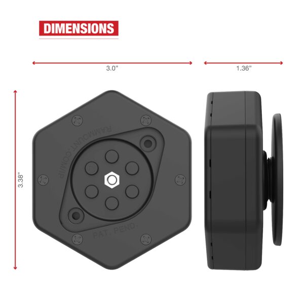 Holders Ram Mounts RAP-462NPT con sistema antivibrazione e attacco NPT a 2 fori - immagine 6