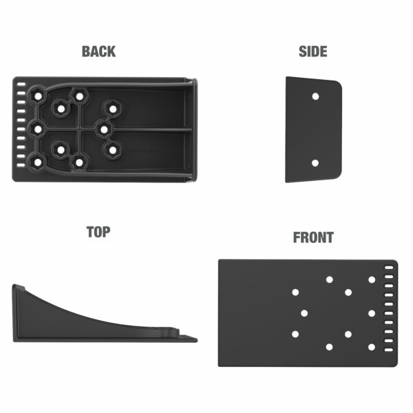 RAM Staffa Accessori Laterale Grande per Pontili Veicolari Ram Mounts RAP-DOCK-SBLU - immagine 3