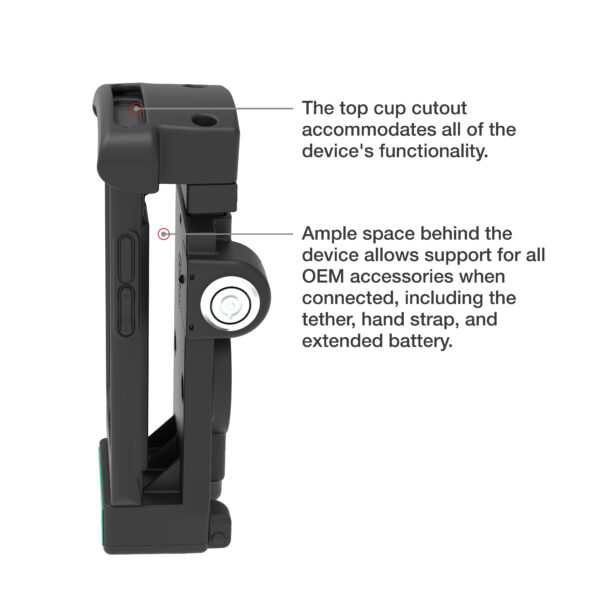 Dock alimentato con bloccaggio GDS per Zebra EC50/55 Ram Mounts RAM-GDS-DOCKL-V12-ZE16CPU - immagine 6