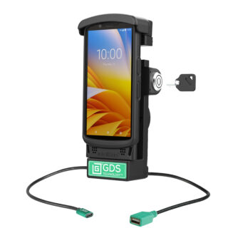 Dock alimentato con blocco GDS più USB-A per Zebra TC2x e TC5x Ram Mounts RAM-GDS-DOCKL-V12-ZE2434CPDU