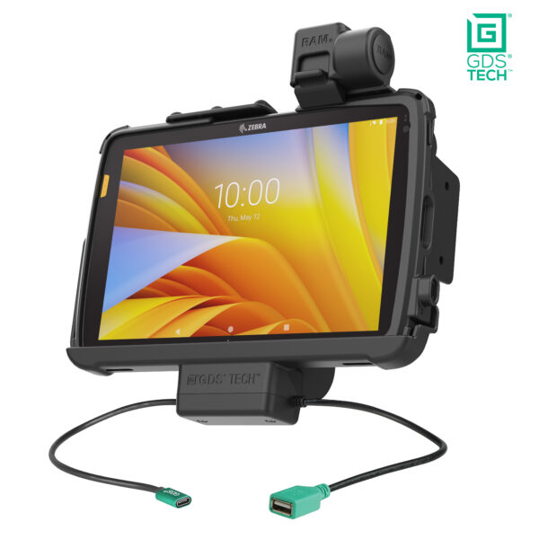 GDS Power più Data Dock con Chiusura per Tablet Zebra ET4x 10" Ram Mounts RAM-GDS-DOCKNLL-ZE21PDU