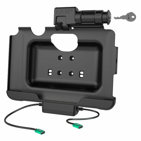 RAM Dock Alimentato USB-C con Blocco più Dati USB-C per Tab Active4 Pro Ram Mounts RAM-HOL-SAM57CPKL-CU - immagine 2