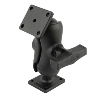RAM Doppia Sfera con Piastre Rettangolari AMPS - tipo C Corto Ram Mounts RAM-141-BU